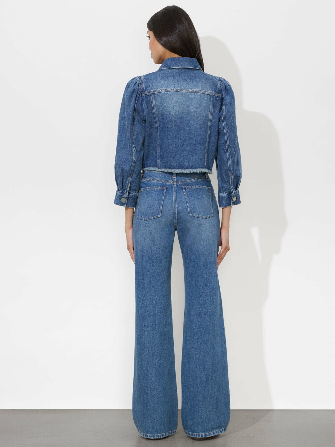 Lana Denim Jacket In Brooklyn Blue - Alice + Olivia Women