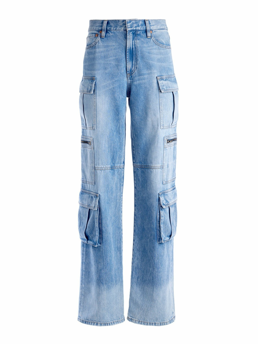 Cay Cargo Jean In Brea Blue - Alice + Olivia Women