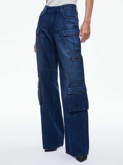Cay Cargo Jean In Love Train - Alice + Olivia Women