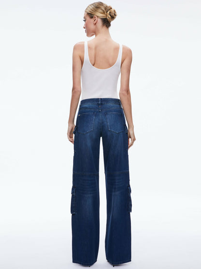 Cay Cargo Jean In Love Train - Alice + Olivia Women