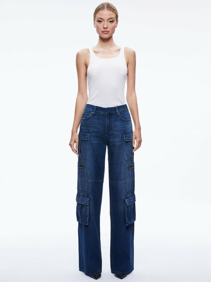 Cay Cargo Jean In Love Train - Alice + Olivia Women