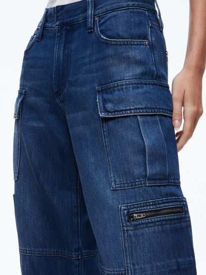 Cay Cargo Jean In Love Train - Alice + Olivia Women