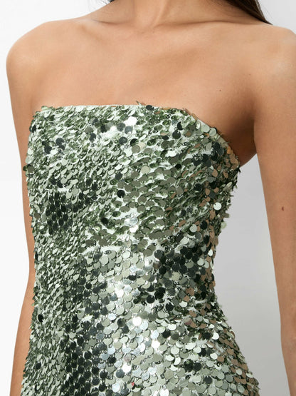Velia Mini Dress In Sea Spray - Alice + Olivia Women