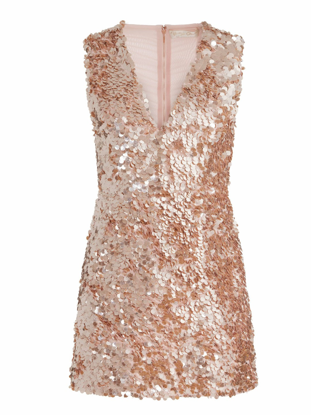 Pacey Mini Dress In Pearl Blush - Alice + Olivia Women