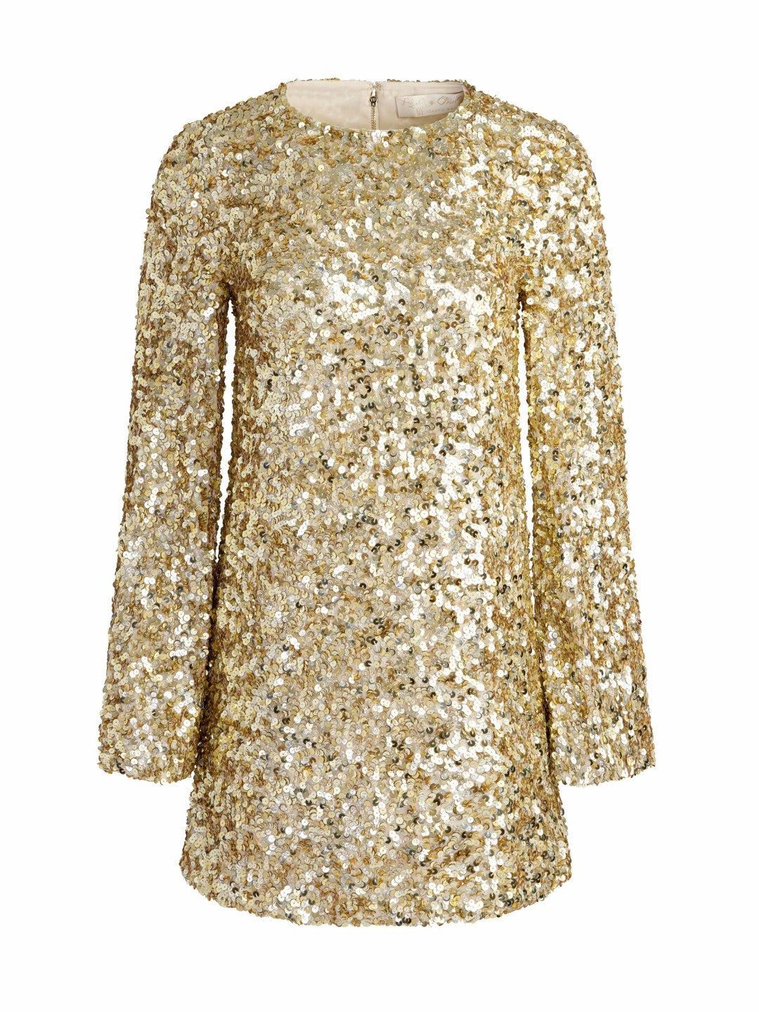 Eleonora Mini Dress In Champagne/pale Gold - Alice + Olivia Women