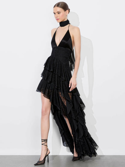 Hannah Maxi Dress In Black - Alice + Olivia Women