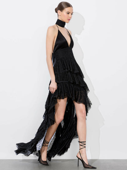 Hannah Maxi Dress In Black - Alice + Olivia Women