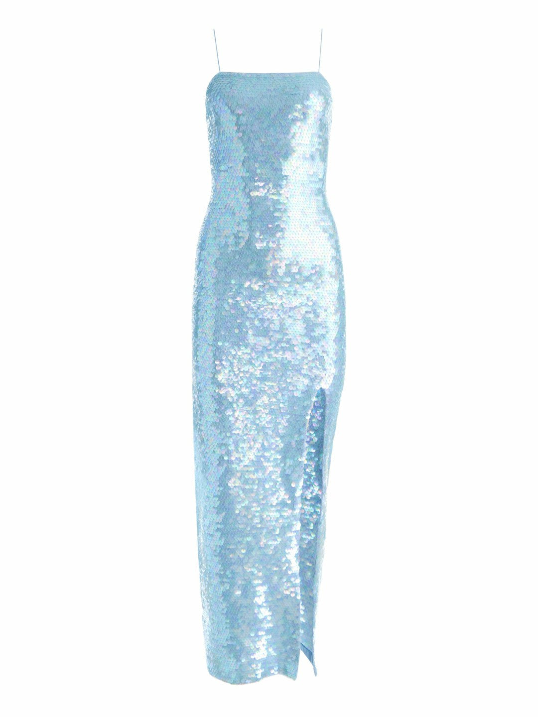 Fifi Sequin Maxi Dress In Iridescent Mineral Blue - Alice + Olivia Women