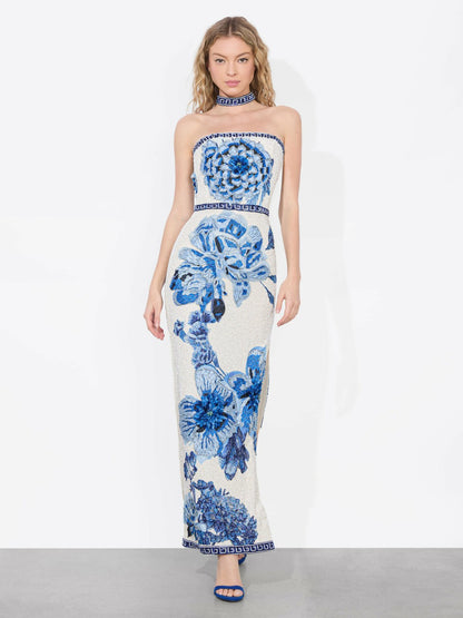Georgie Embellished Gown In Affection - Alice + Olivia Women