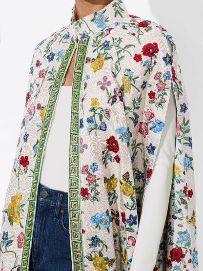 Soila Maxi Cape In Dollhouse - Alice + Olivia Women