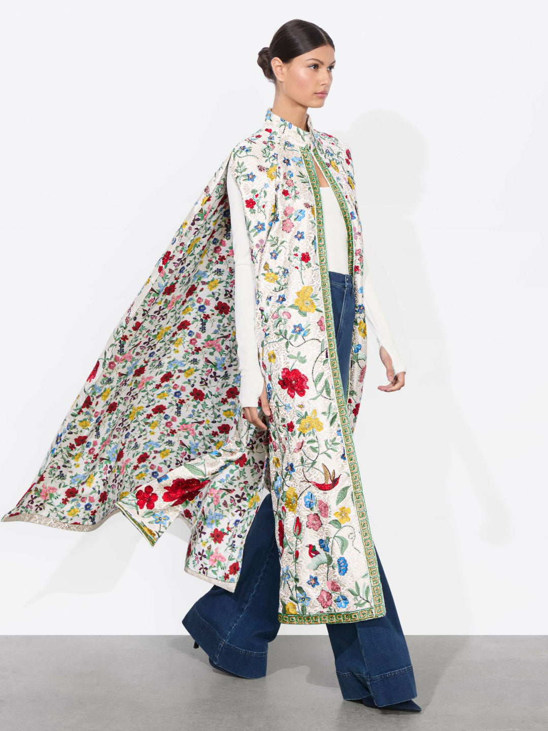 Soila Maxi Cape In Dollhouse - Alice + Olivia Women