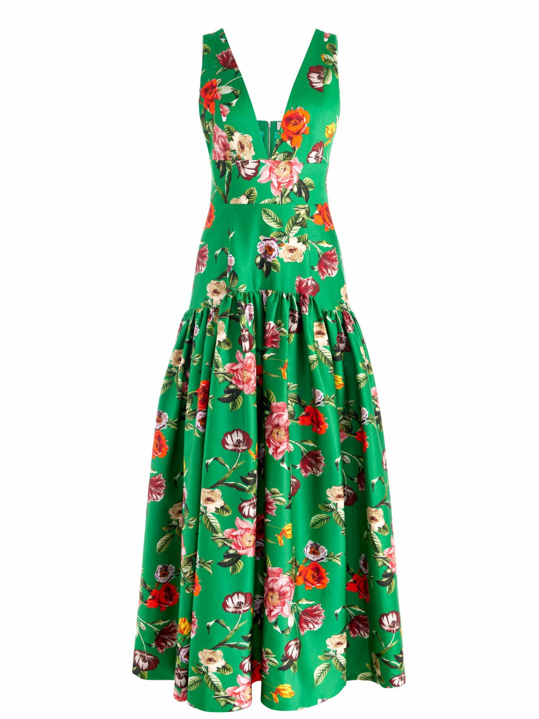 Lila Structured Maxi Dress In Hamptons Floral - Alice + Olivia Women