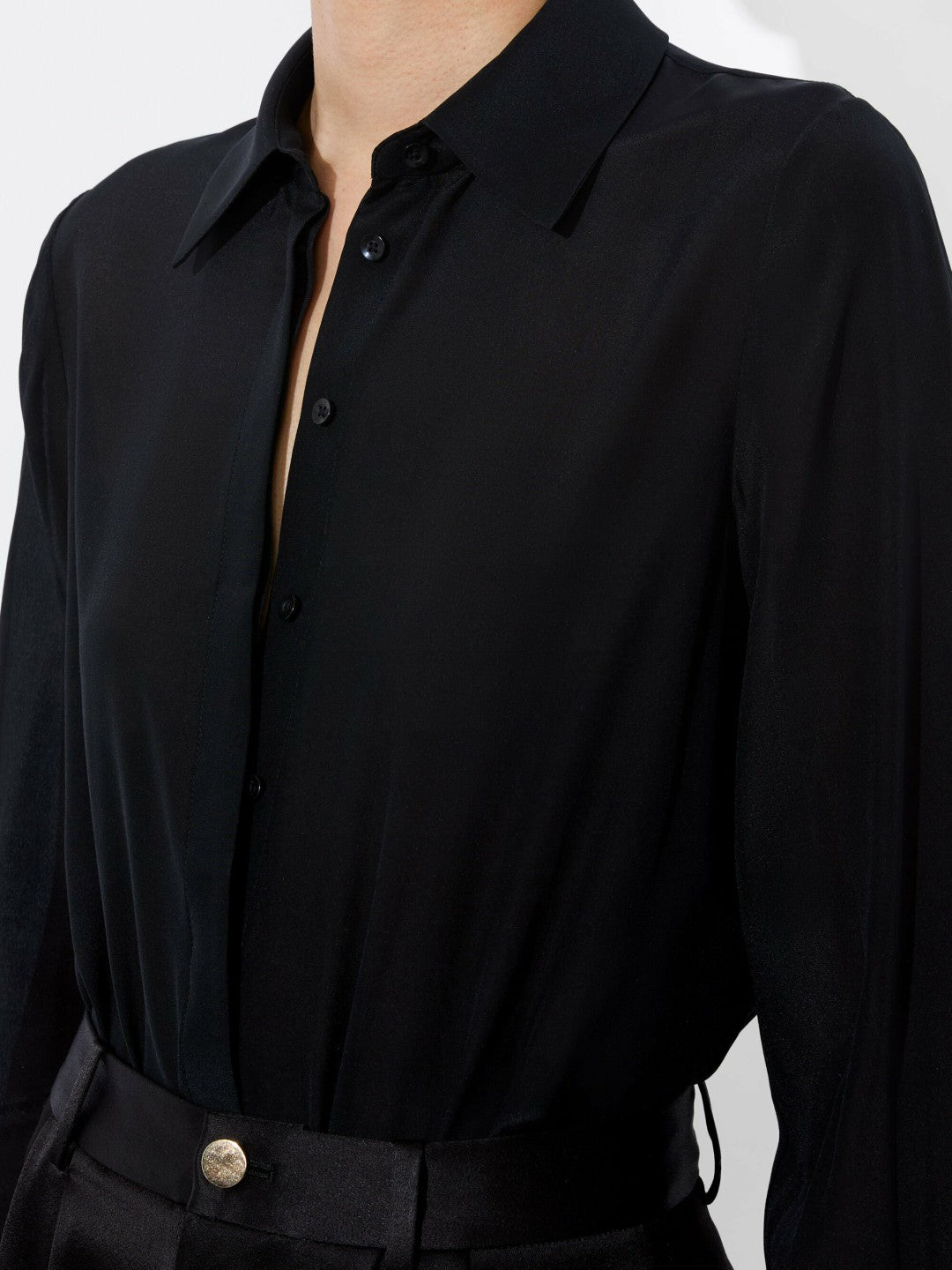 Willa Silk Bodysuit In Black - Alice + Olivia Women