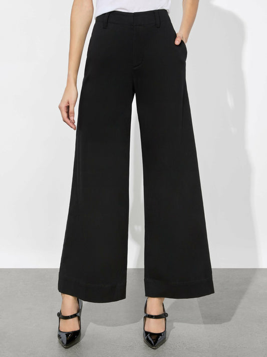 Dan Cropped Chino Pant In Black - Alice + Olivia Women
