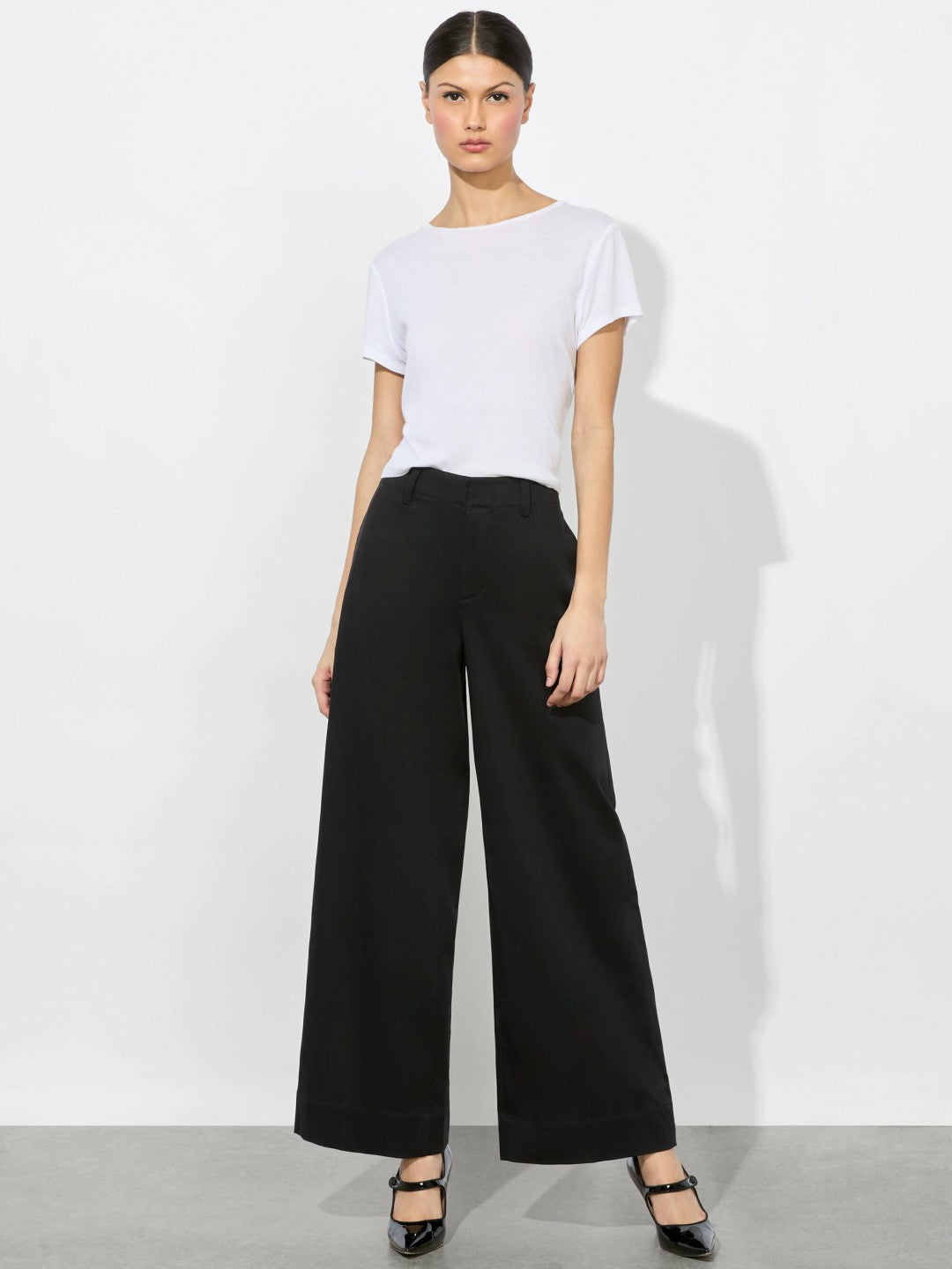 Dan Cropped Chino Pant In Black - Alice + Olivia Women