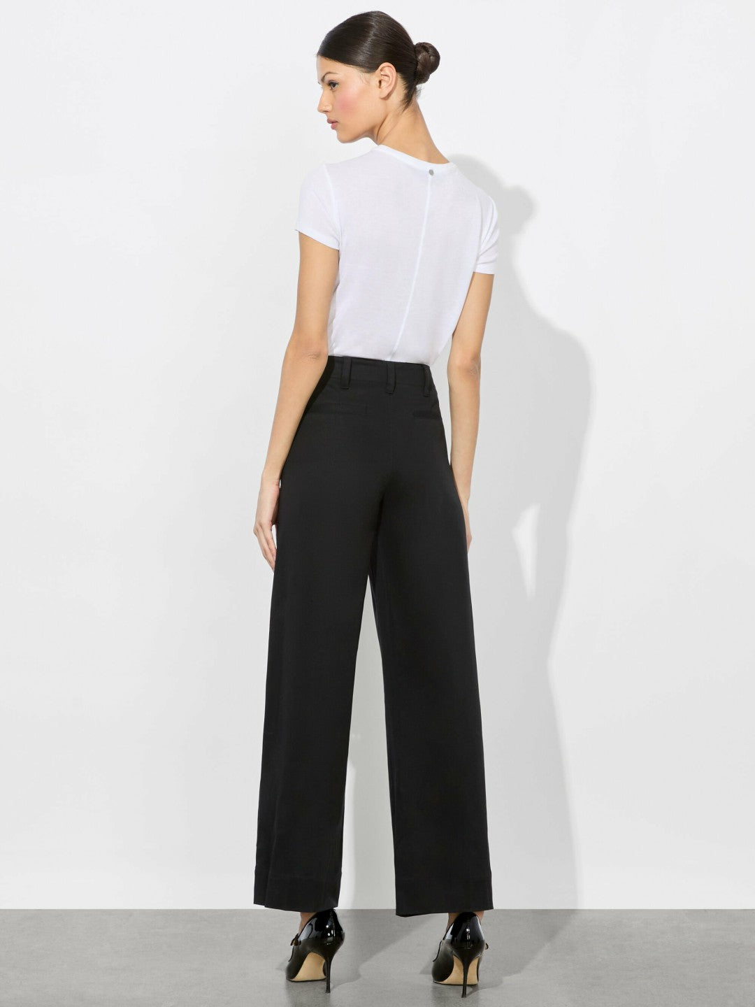 Dan Cropped Chino Pant In Black - Alice + Olivia Women