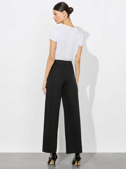 Dan Cropped Chino Pant In Black - Alice + Olivia Women