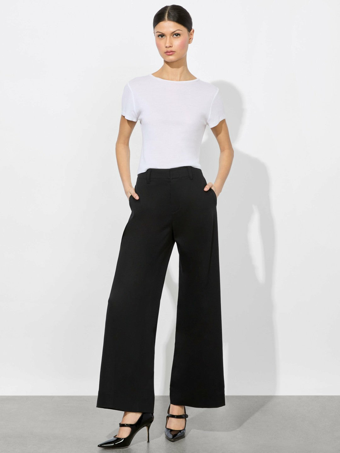 Dan Cropped Chino Pant In Black - Alice + Olivia Women