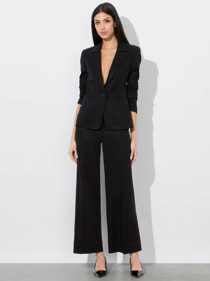 Macey Fitted Blazer In Black - Alice + Olivia Women