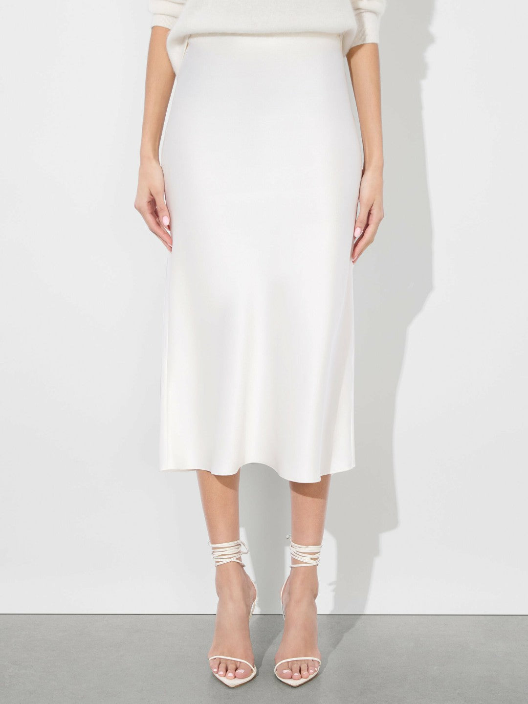Maeve Slip Skirt In Off White - Alice + Olivia Women
