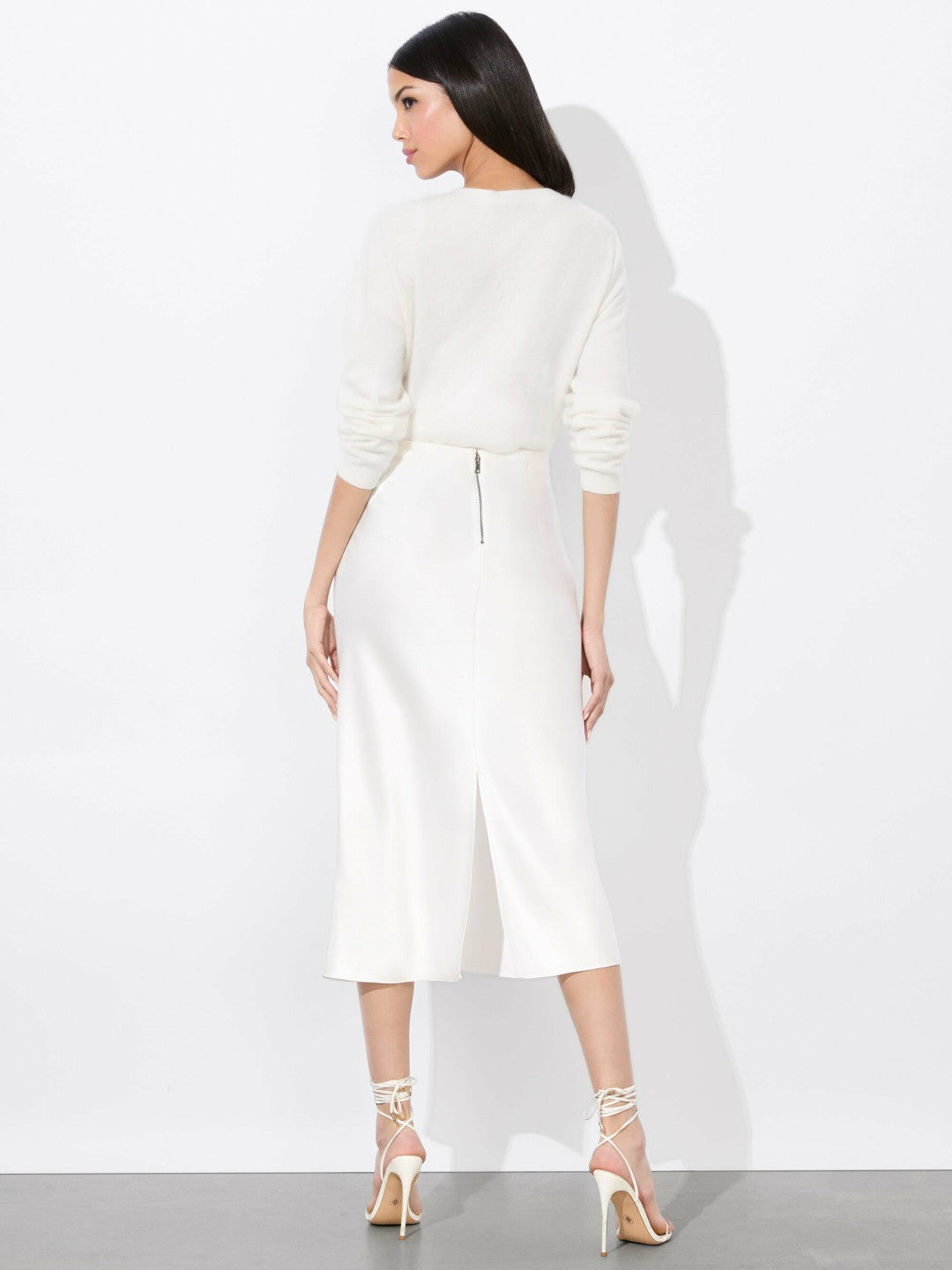 Maeve Slip Skirt In Off White - Alice + Olivia Women