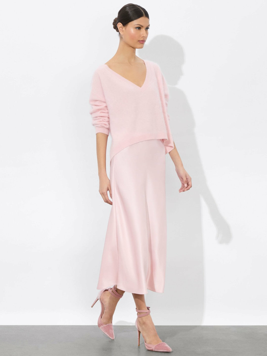 Maeve Slip Skirt In Shell Pink - Alice + Olivia Women