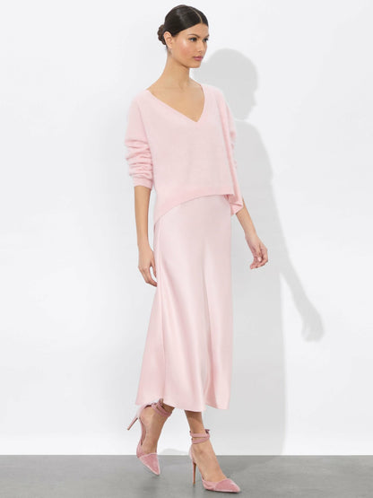 Maeve Slip Skirt In Shell Pink - Alice + Olivia Women
