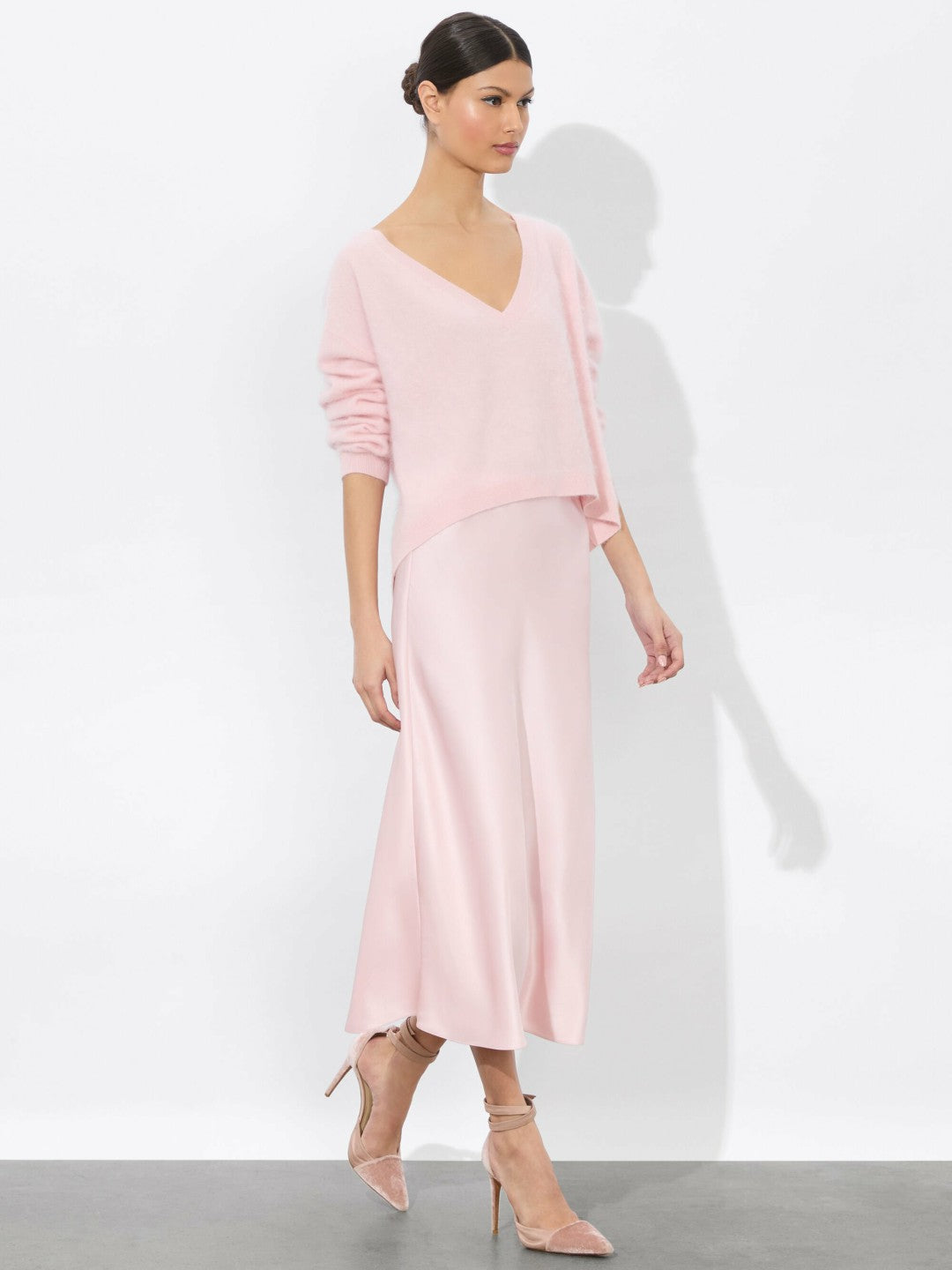 Maeve Slip Skirt In Shell Pink - Alice + Olivia Women