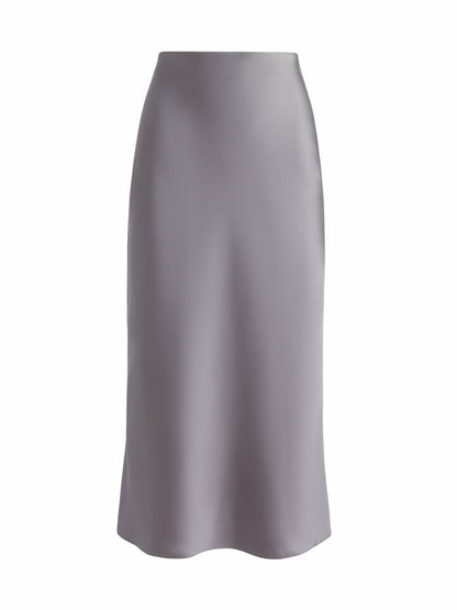 Maeve Slip Skirt In Storm Grey - Alice + Olivia Women