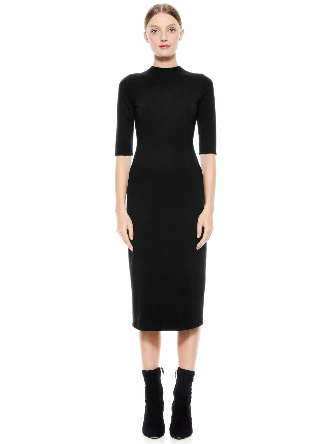 Delora Midi Dress In Black - Alice + Olivia Women