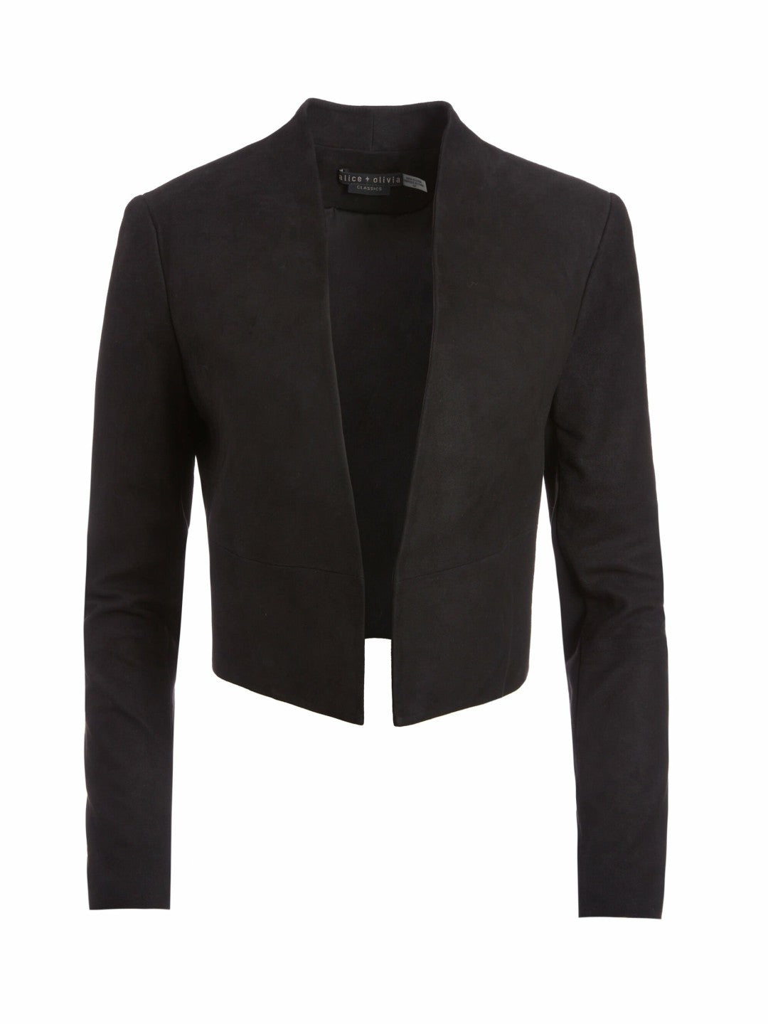 Harvey Suede Jacket In Black - Alice + Olivia Women