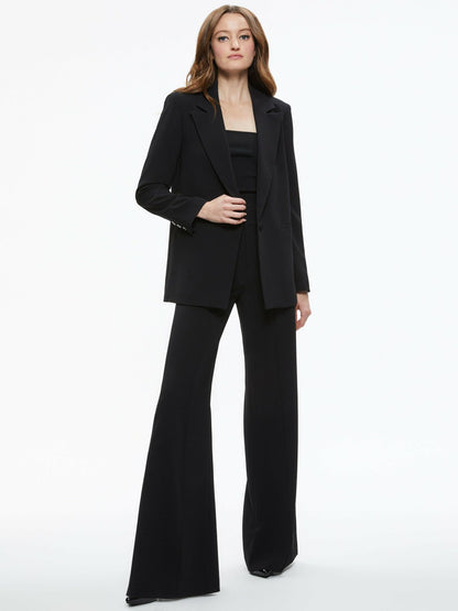 Denny Boyfriend Blazer In Black - Alice + Olivia Women