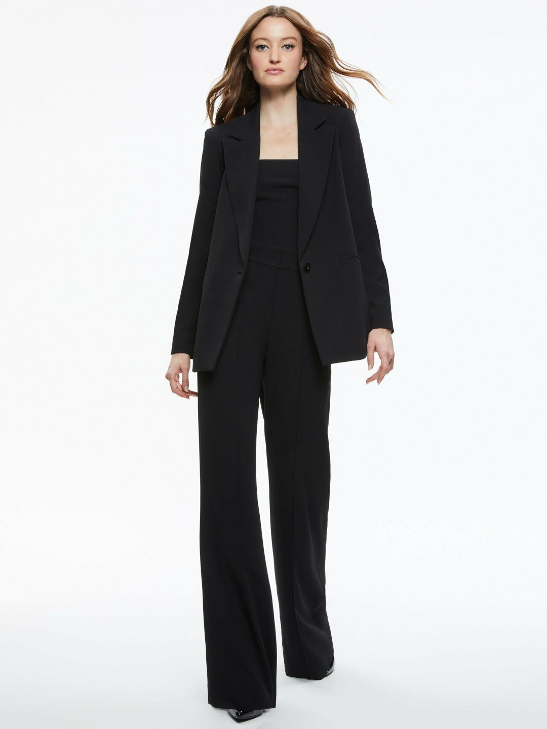 Denny Boyfriend Blazer In Black - Alice + Olivia Women