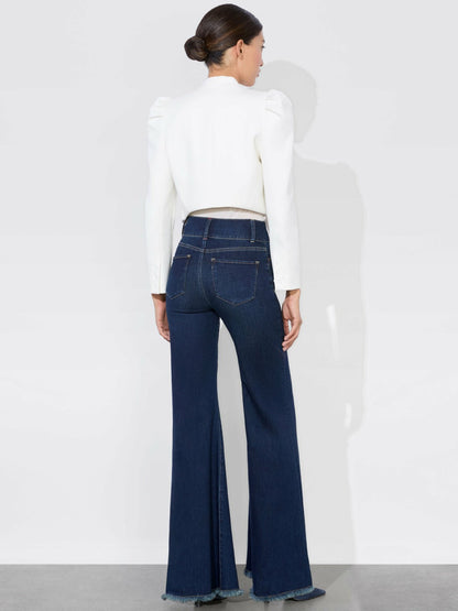 Harvey Puff Sleeve Jacket In Off White - Alice + Olivia Women