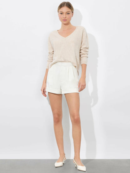 Conry Cuff Short In Off White - Alice + Olivia Women