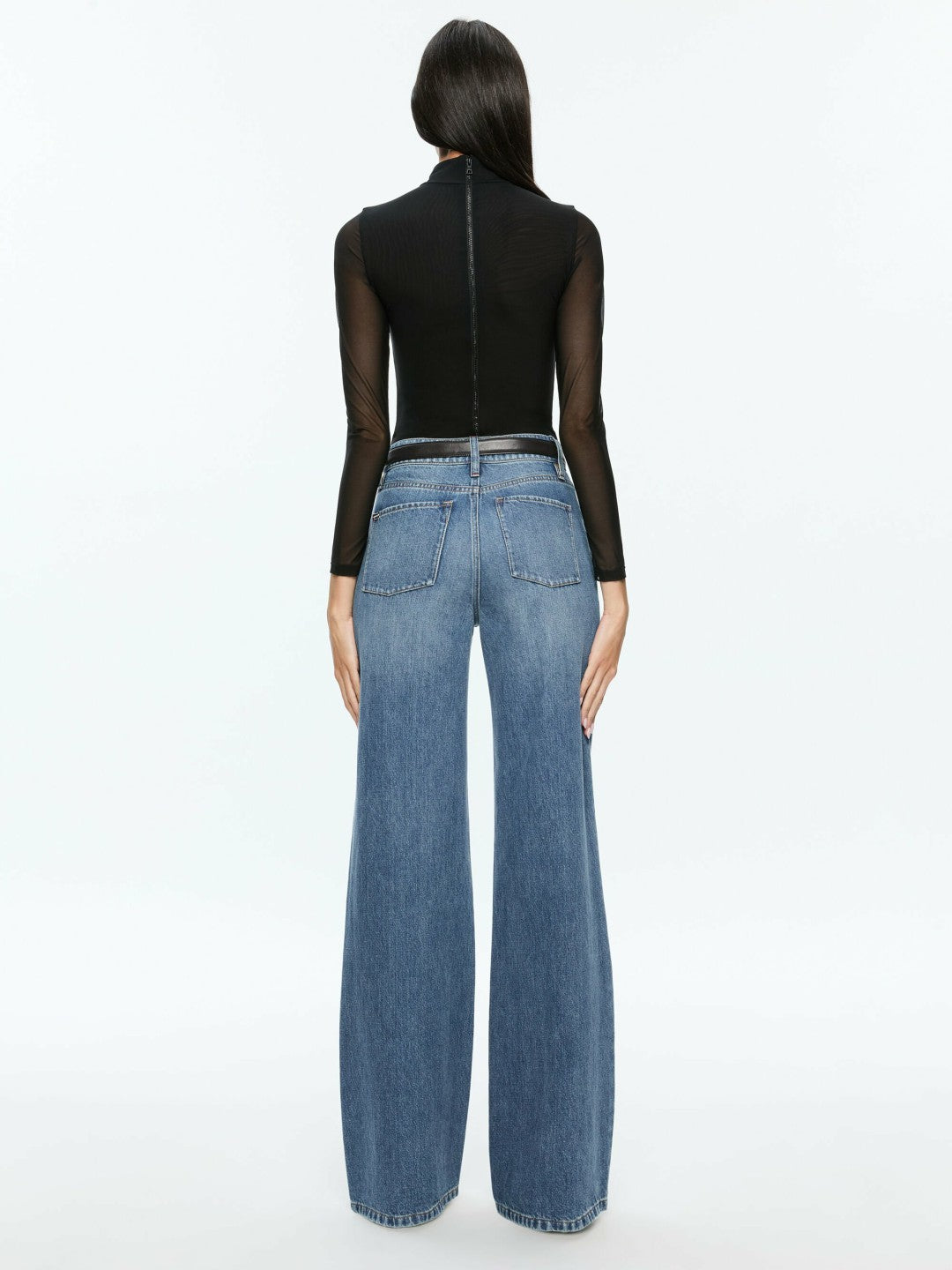 Clarinda Bodysuit In Black - Alice + Olivia Women