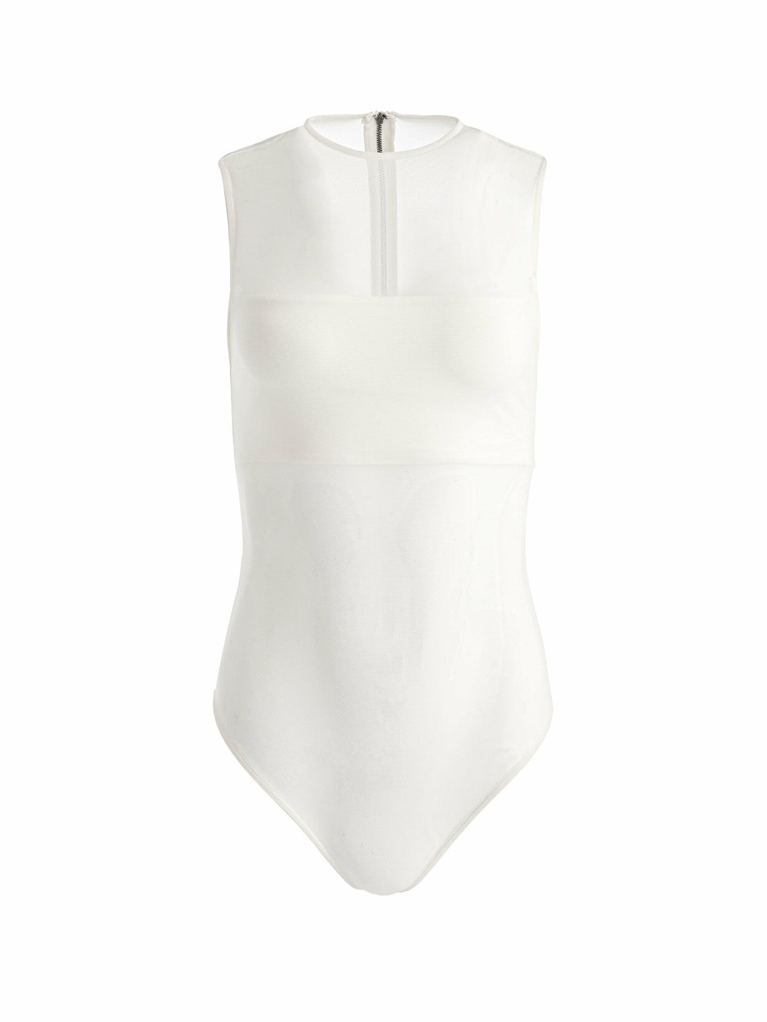 Bandeau Sleeveless Bodysuit In Off White - Alice + Olivia Women