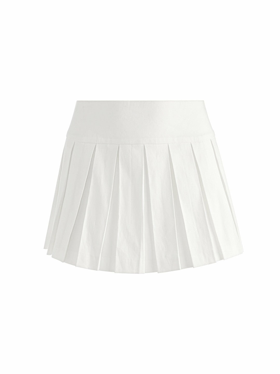 Emilie Linen Mini Skort In Off White - Alice + Olivia Women
