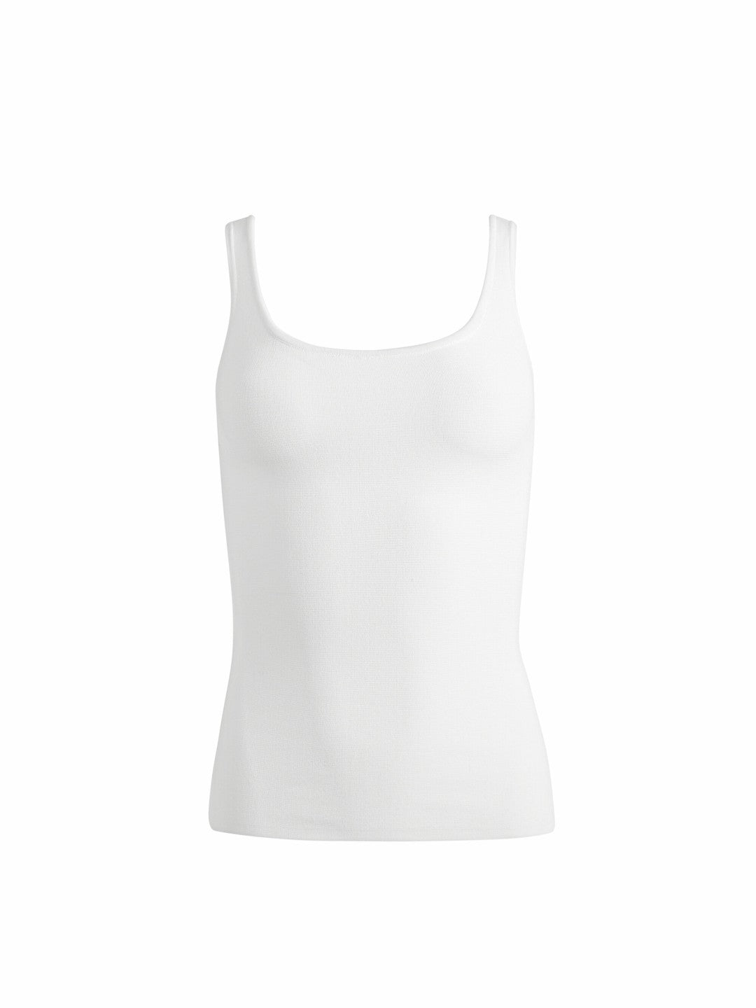 Daryn Sculpting Tank In Soft White - Alice + Olivia Women
