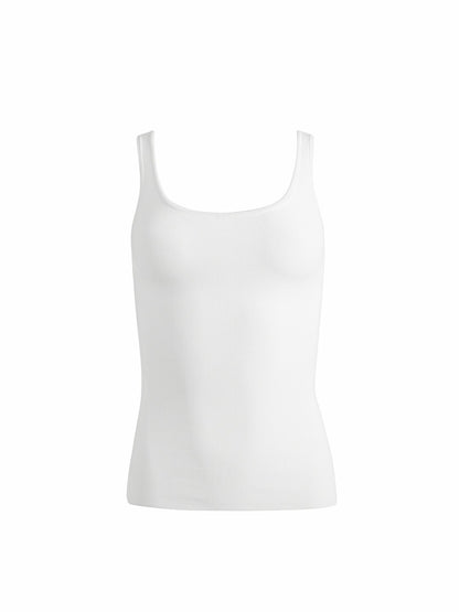 Daryn Sculpting Tank In Soft White - Alice + Olivia Women
