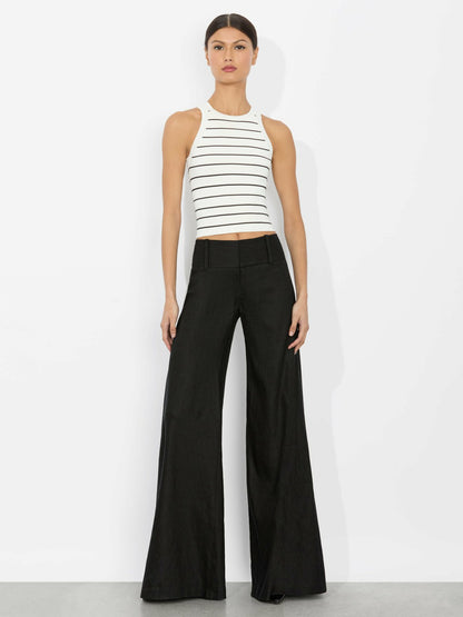 Rydel Tank In Soft White/black - Alice + Olivia Women