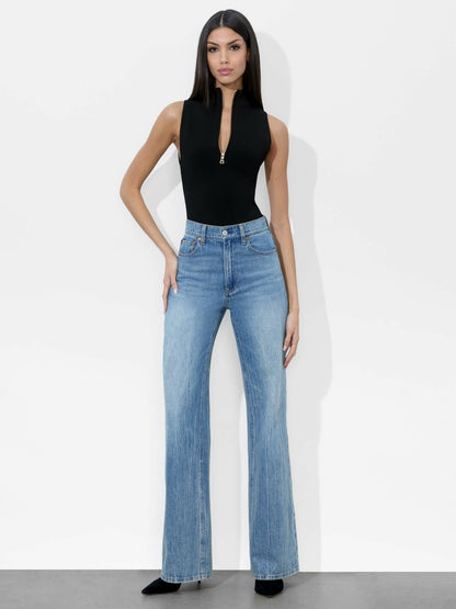 Leighton Reversible Tank In Black - Alice + Olivia Women
