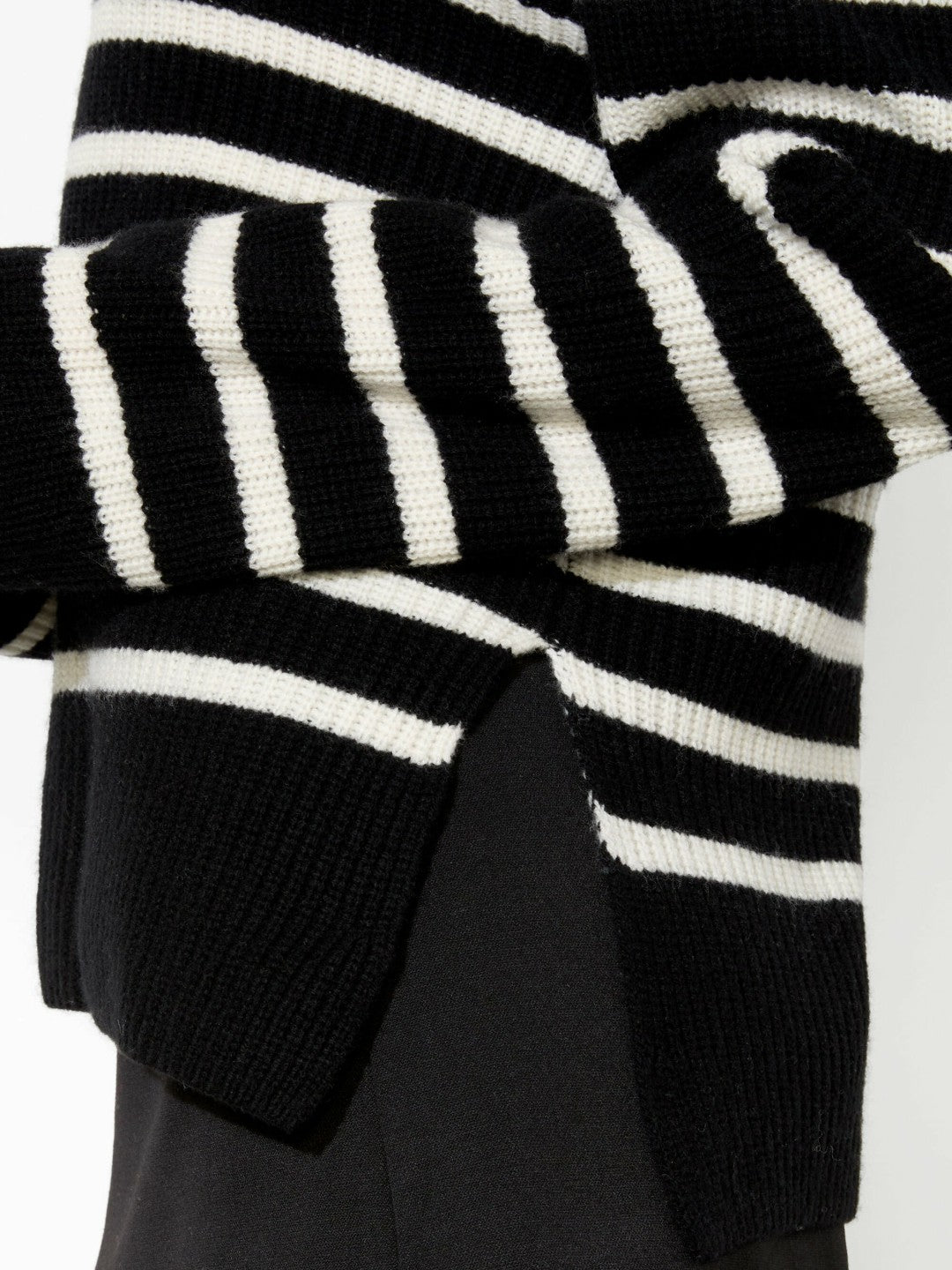 Harold Striped Pullover In Black/ecru - Alice + Olivia Women