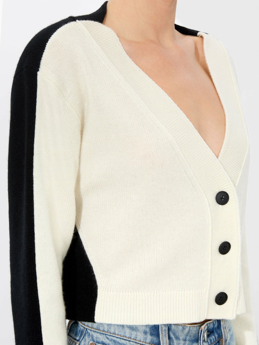 Edelman Cardigan In Ecru/black - Alice + Olivia Women
