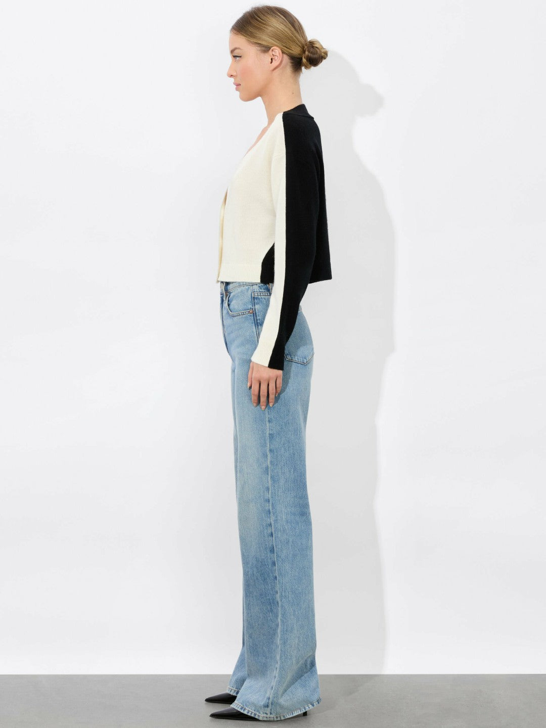 Edelman Cardigan In Ecru/black - Alice + Olivia Women