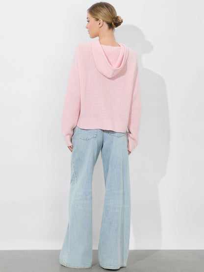 Emmanuelle Hoodie In Shell Pink - Alice + Olivia Women