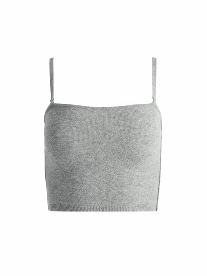 Alison Knit Top In Medium Heather Grey - Alice + Olivia Women