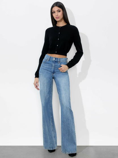 Dollie Cashmere Cardigan In Black - Alice + Olivia Women
