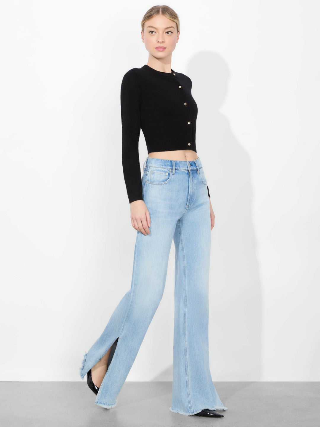 Dollie Cashmere Cardigan In Black - Alice + Olivia Women