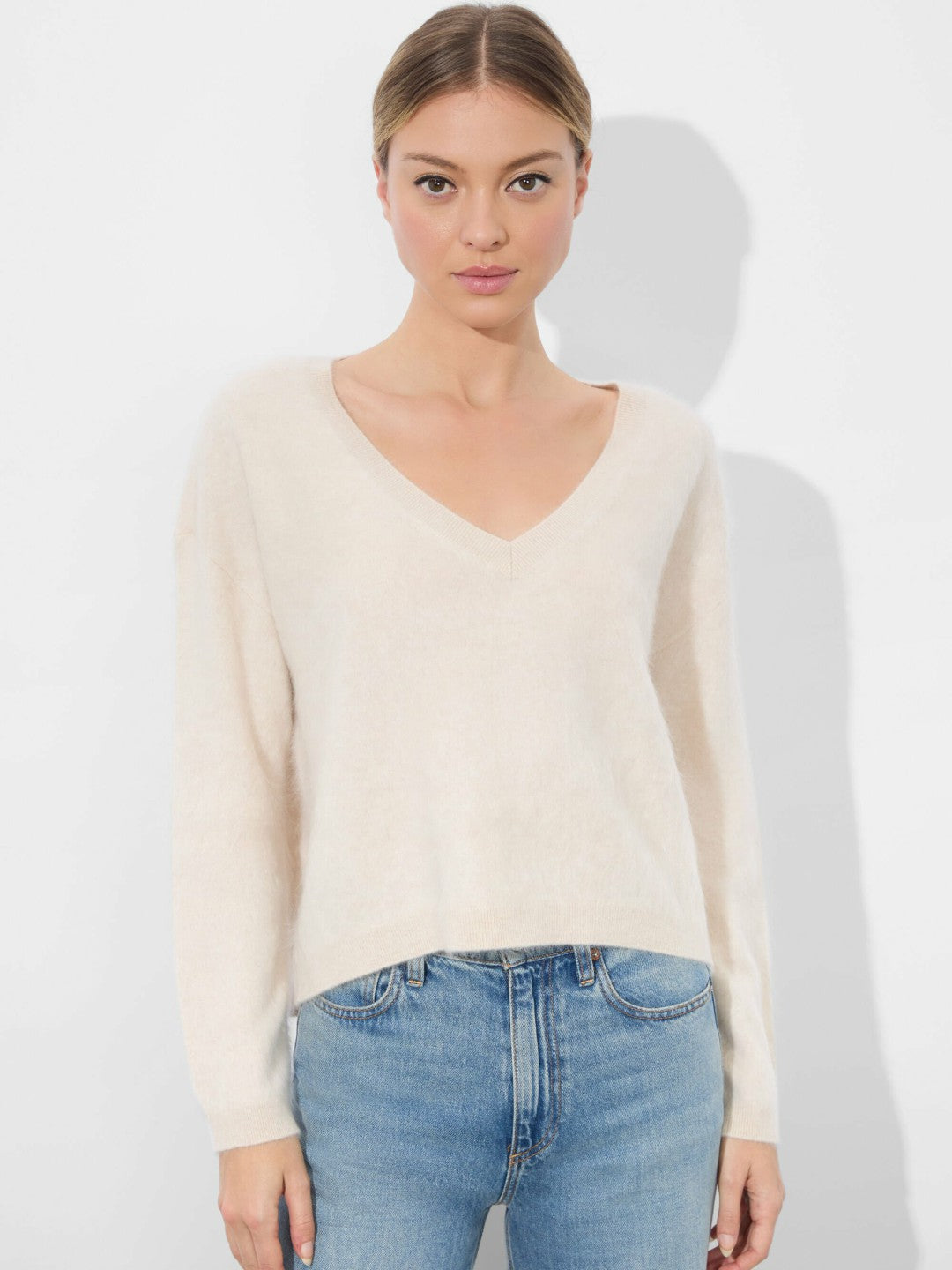 Williams Pullover In Oatmeal Heather - Alice + Olivia Women